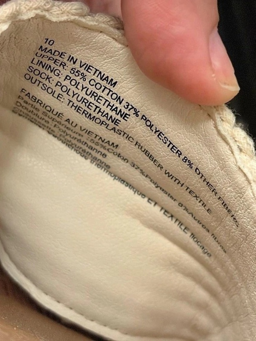 American Eagle AE Crochet Slide Sandal Cream & Brown Size 10 - Picture 4 of 4
